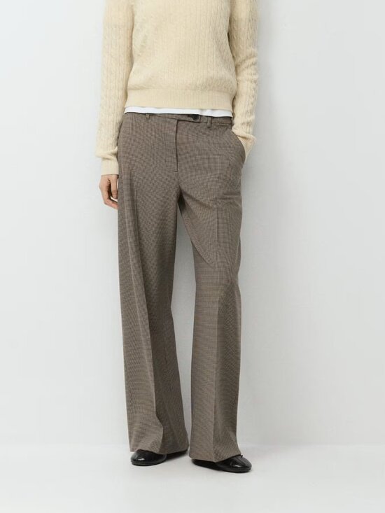 Aritzia Pants - Aritzia Nottingdale Pant in brown and black houndstooth